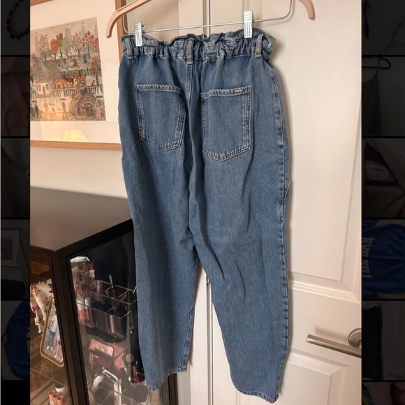 Zara high waist paper bag jeans - Picture 2 of 2